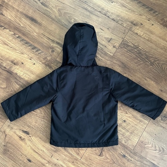 CARTER'S Black and Gray Brushed Poly Micro Fleece-Lined Jacket - Picture 7 of 8